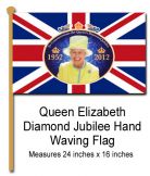 Queen Elizabeth II Diamond Jubilee Hand Waving Flag 