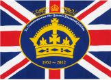 Queen Elizabeth II Diamond Jubilee Tea Towel England