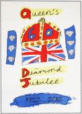 Queen Elizabeth II Diamond Jubilee Tea Towel England