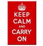 Keep Calm & Carry On Fridge Magnet England