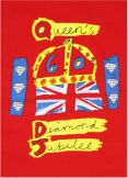 Queen Elizabeth II Diamond Jubilee Tea Towel England