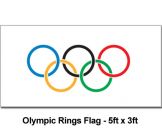 Giant Olympic Rings Flag 
