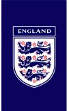 England 3 Lions Crest Beach Towel 