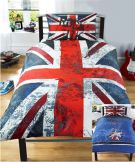 Rock UK Union Jack Reversible Single Duvet Set 