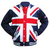 Union Jack Flag Varsity Style Jacket 