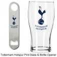 Spurs Pint Glass & Bottle Opener Set - football souvenirs