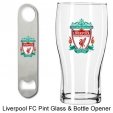 Liverpool Pint Glass & Bottle Opener - football souvenirs Liverpool Pint Glass & Bottle Opener - football souvenirs