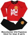 Man Utd Crest MUFC Kids Pyjamas
