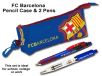 FC Barcelona Pencil Case & Pens Set