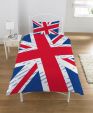 Union Jack Flag Single Duvet Set