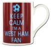 Keep Calm I\'m a West Ham Fan Mug
