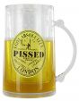 Pissed in London Tourist Souvenir Freezer Glass