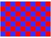 Red & Blue Checkered Flag