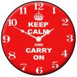 Keep Calm & Carry On Wall Clock