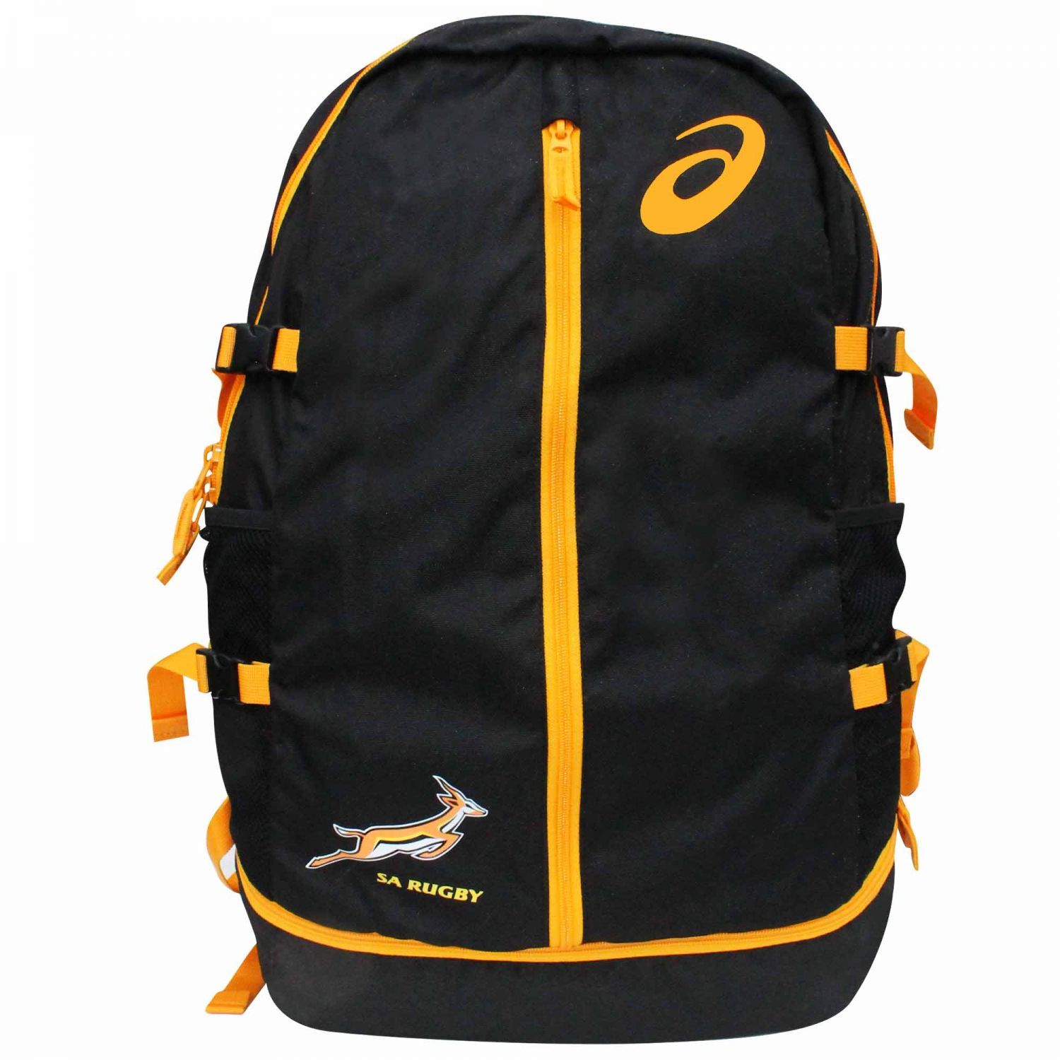Springboks Official South Africa Rugby Crest Premium Rucksack With Zipped Pockets
